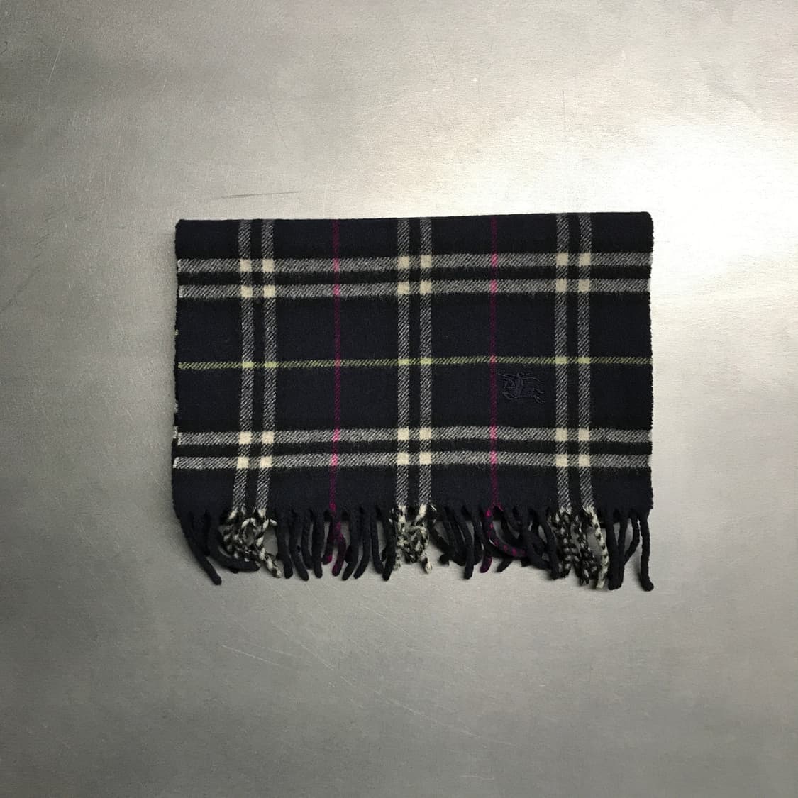 버버리 정품 램스울 머플러 네이비 상품이미지2