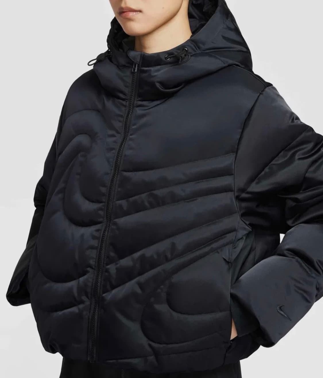 나이키 스우시 시리즈 써마 핏 패딩 W - 블랙 상품이미지2