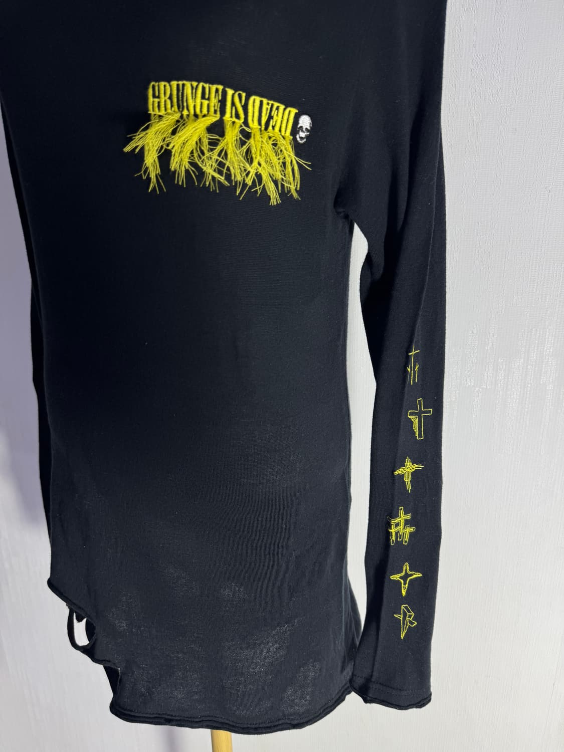 빈티지 Grunge is dead 데미지 롱슬리브 너바나 상품이미지6