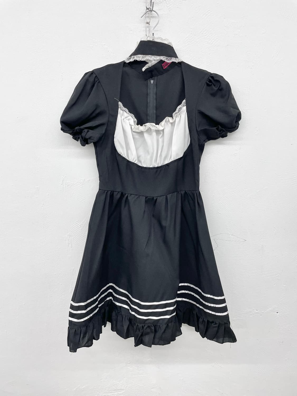 고딕 지뢰계 메이드 초커 원피스 상품이미지4