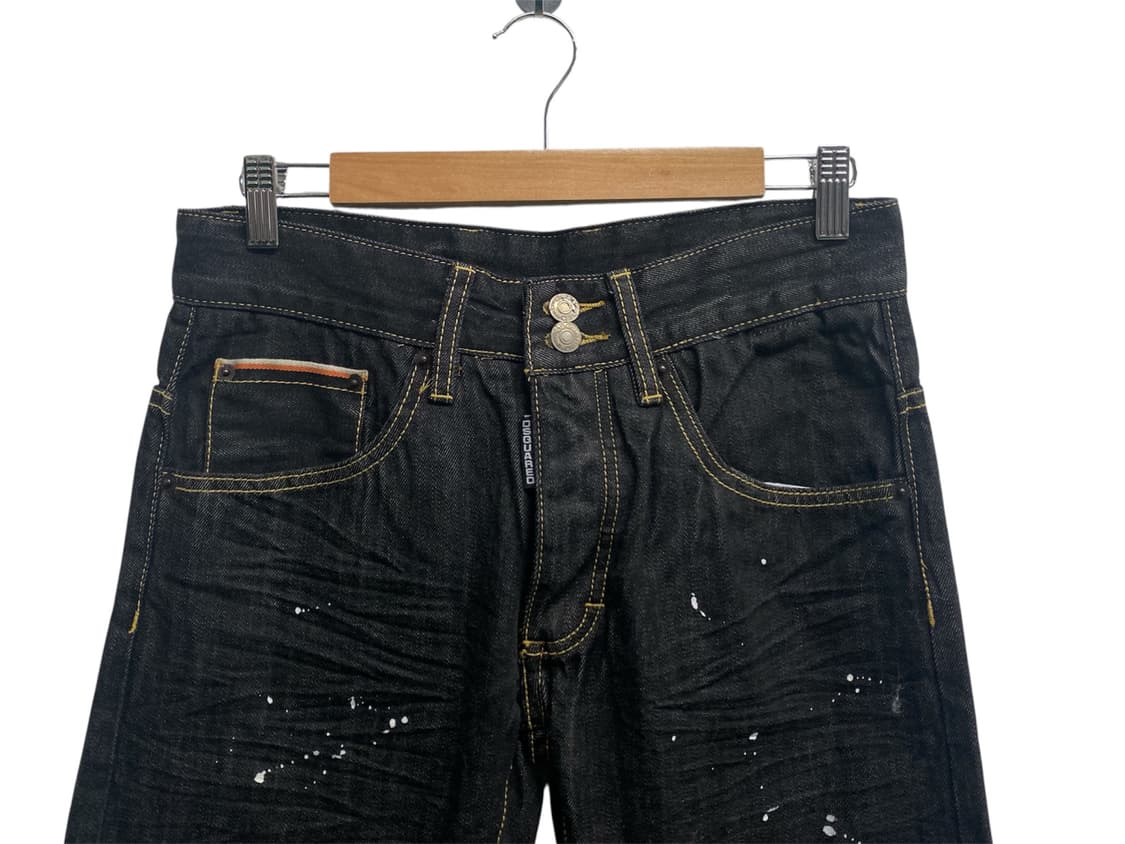 디스퀘어드2 페인팅 벨티드 데님팬츠-44사이즈 상품이미지2