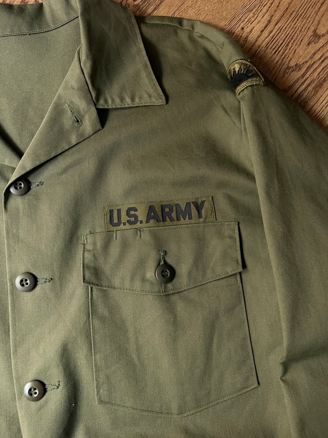 [XL]80's 오리지널 U.S ARMY OG-507 셔츠 상품이미지4