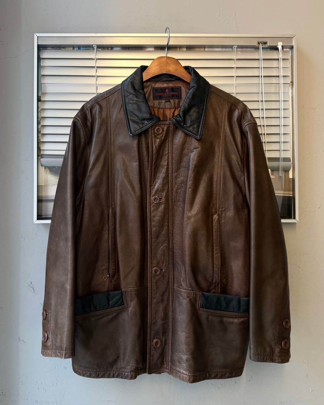 CHARLES JOURDAN goatskin leather jacket 상품이미지1