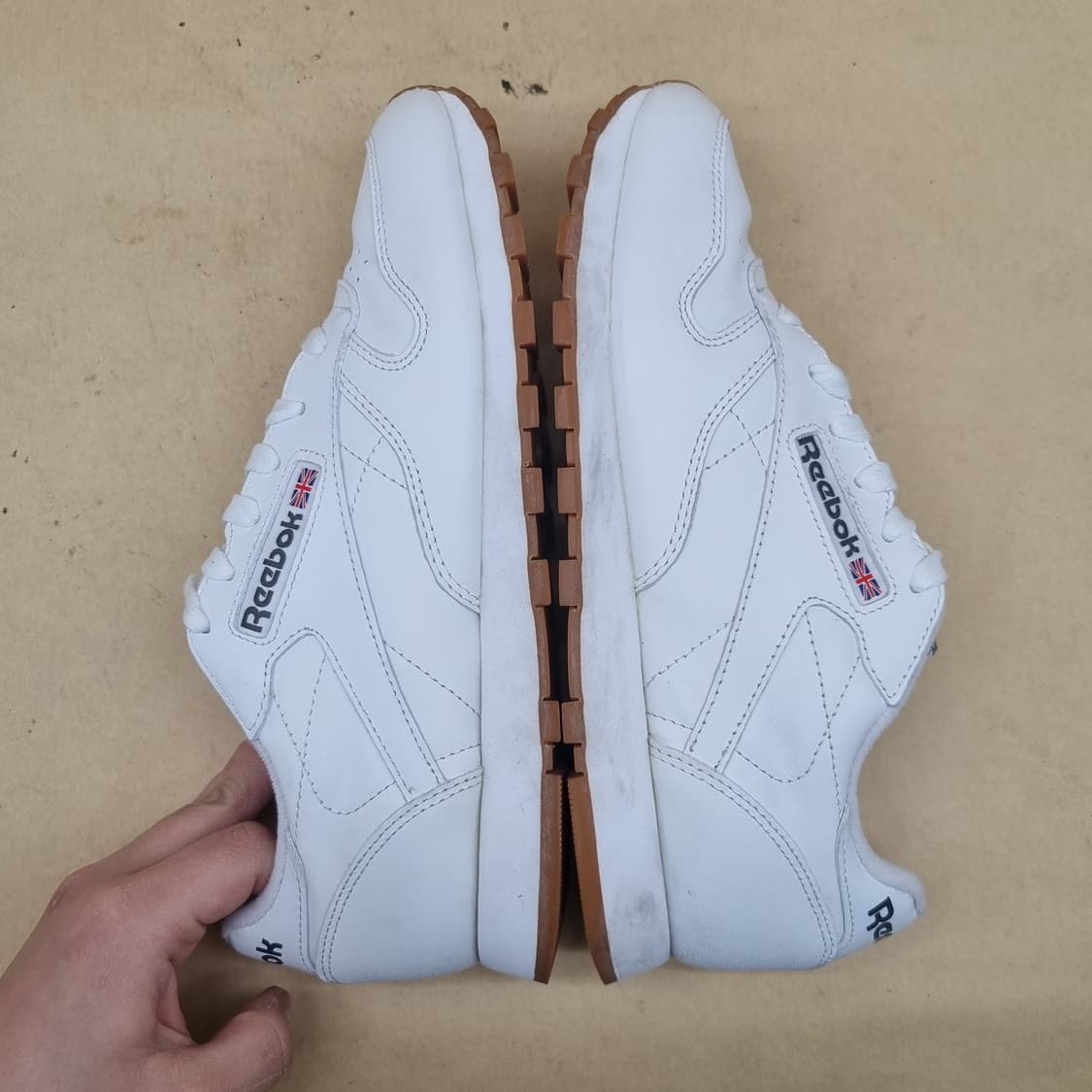 리복 클래식 레더 흰색 스니커즈240 상품이미지5
