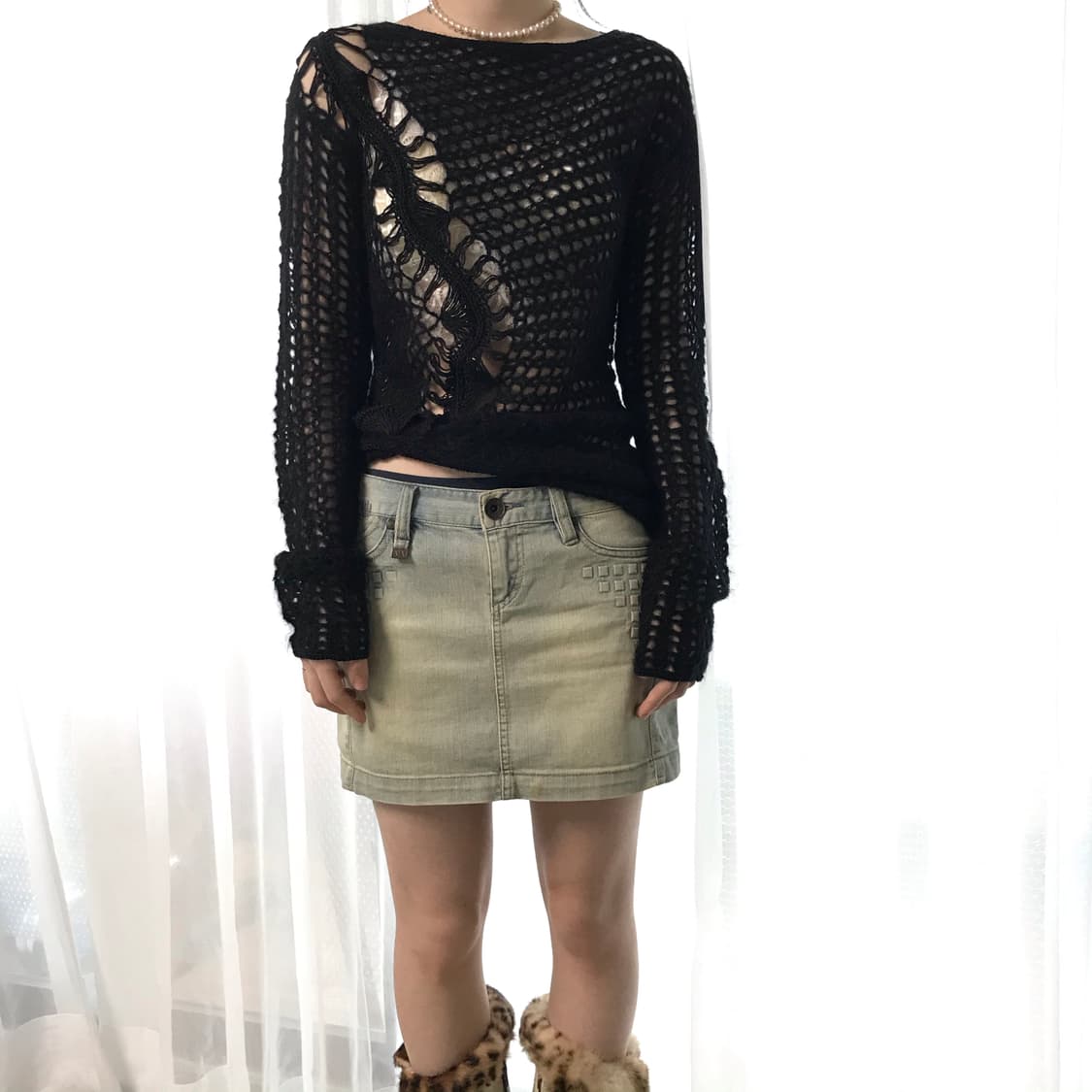 디젤 모헤어 니트 상품이미지3