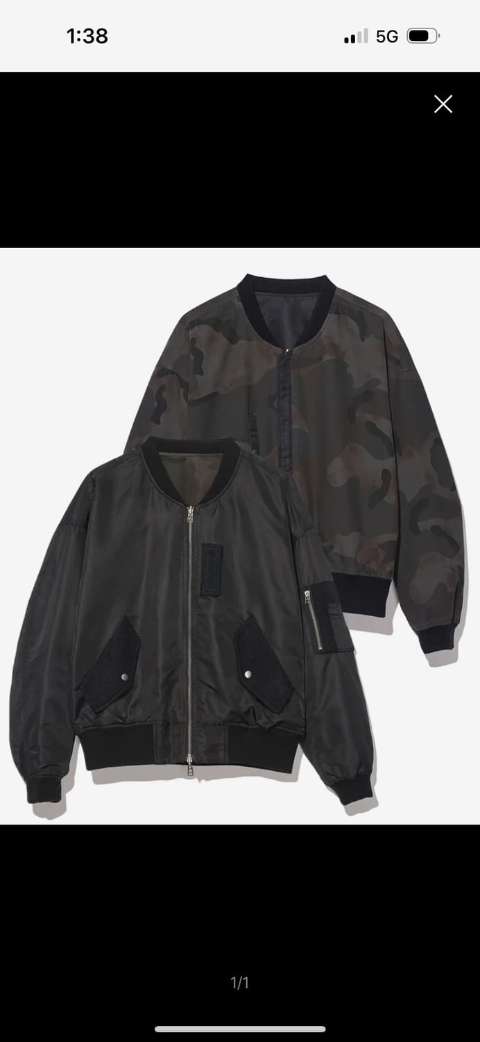 리버시블 ma1자켓 상품이미지1