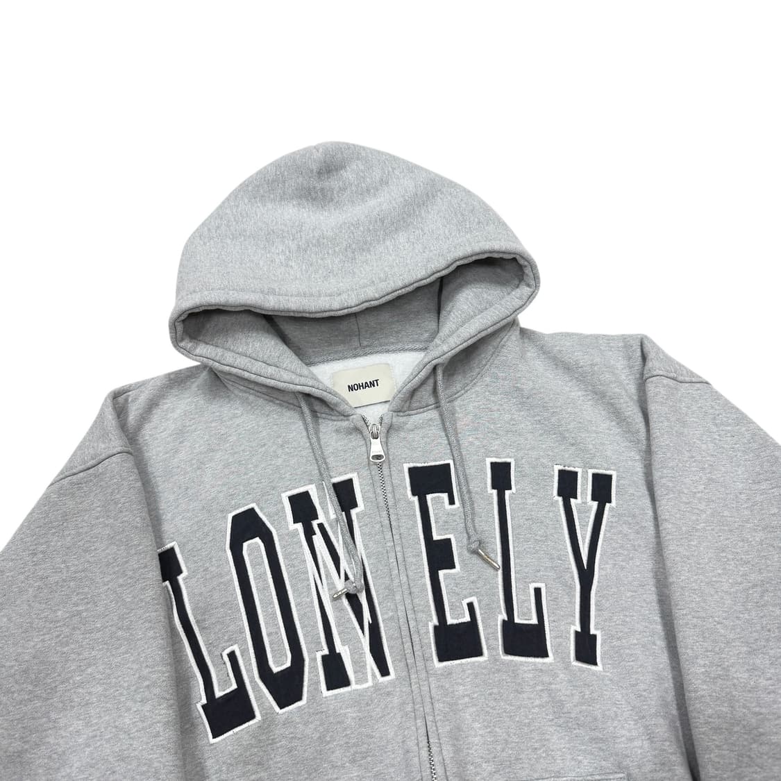 NOBANT 노앙 론리 기모 후드집업 자켓 L 그레이 상품이미지2