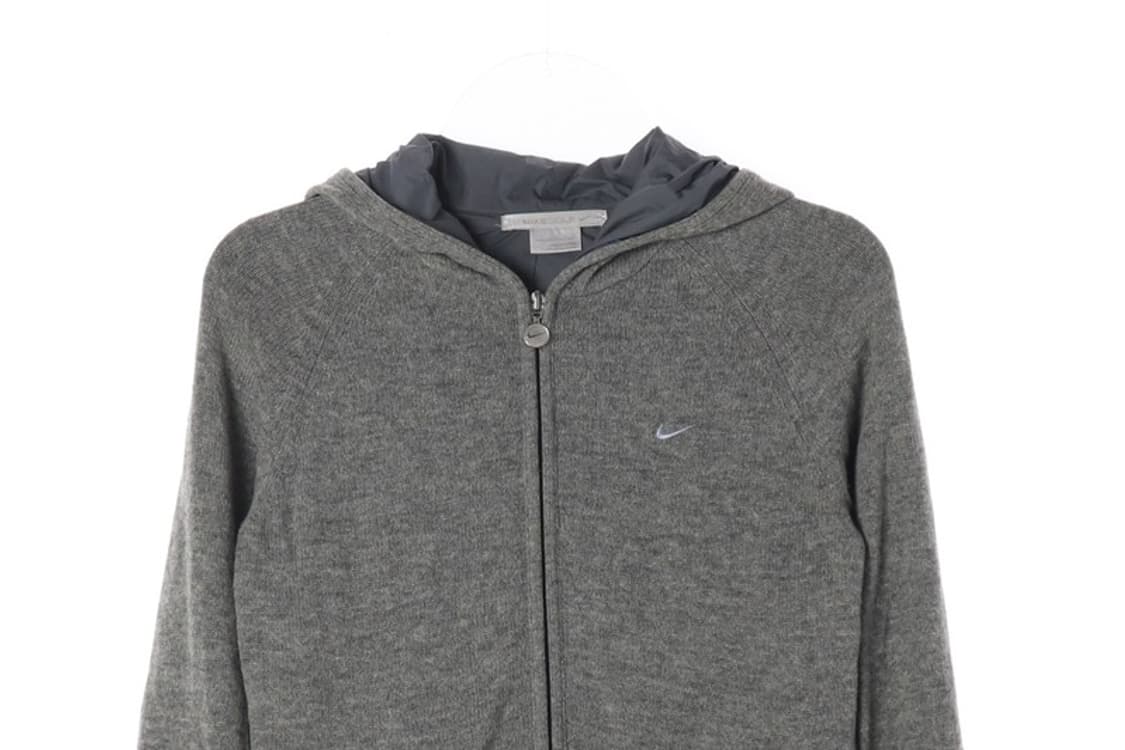 나이키골프 그레이 니트 후드 집업 M 상품이미지4