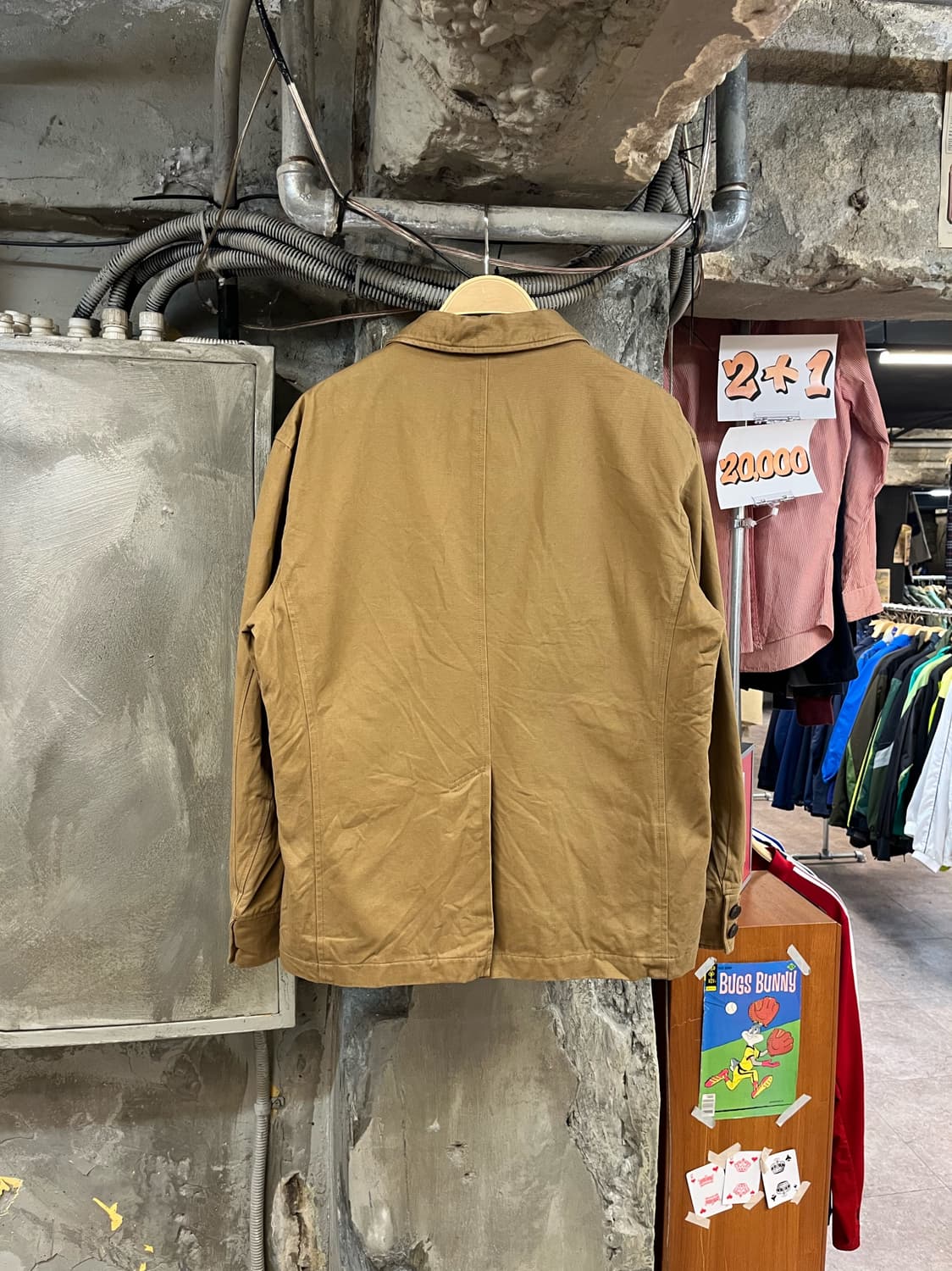 비슬로우 스탠다드 코튼 워크 자켓 베이지 L #csz3162 상품이미지2