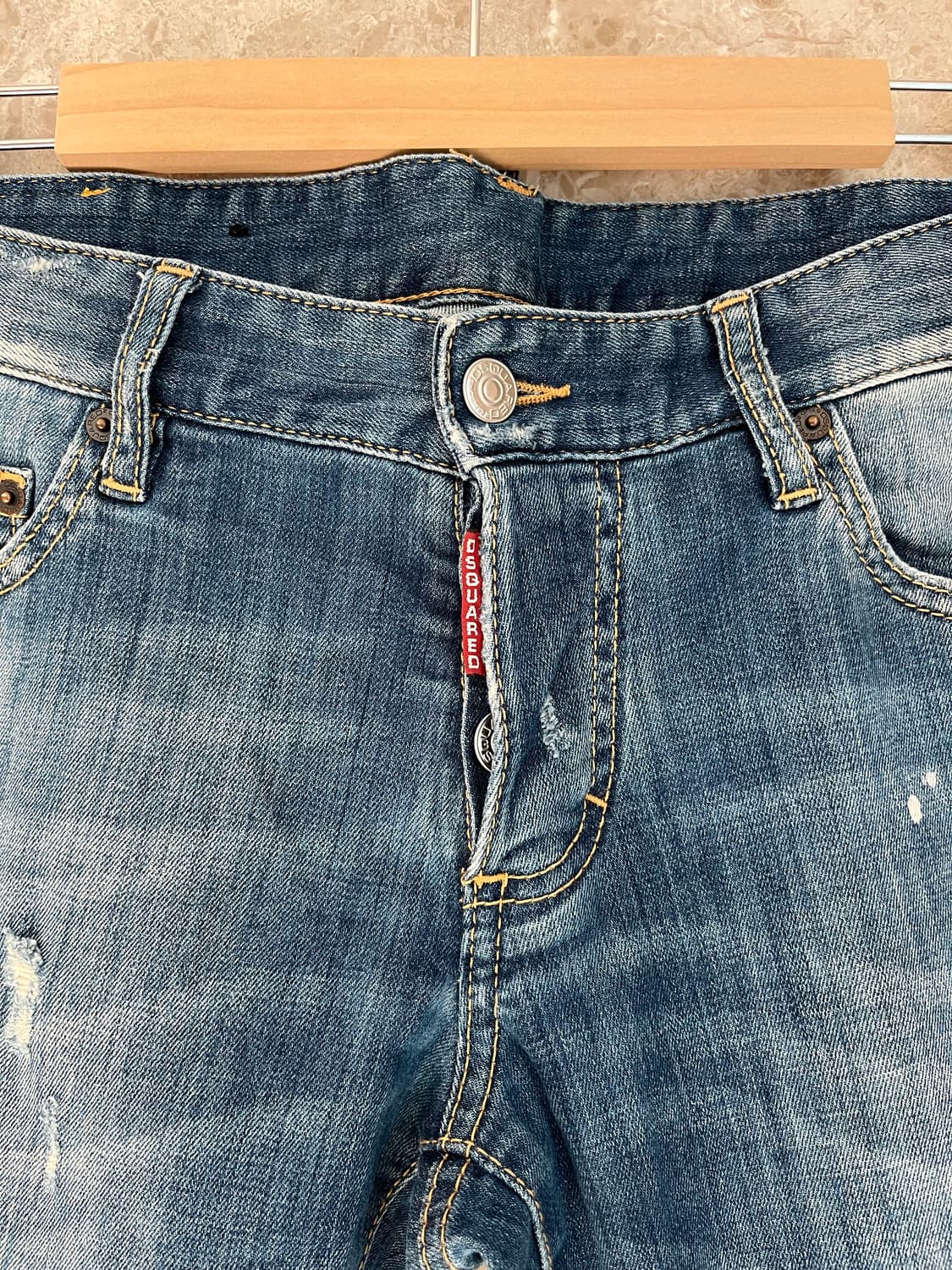 디스퀘어드2 데미지 워싱 청바지 44사이즈 정품 상품이미지3