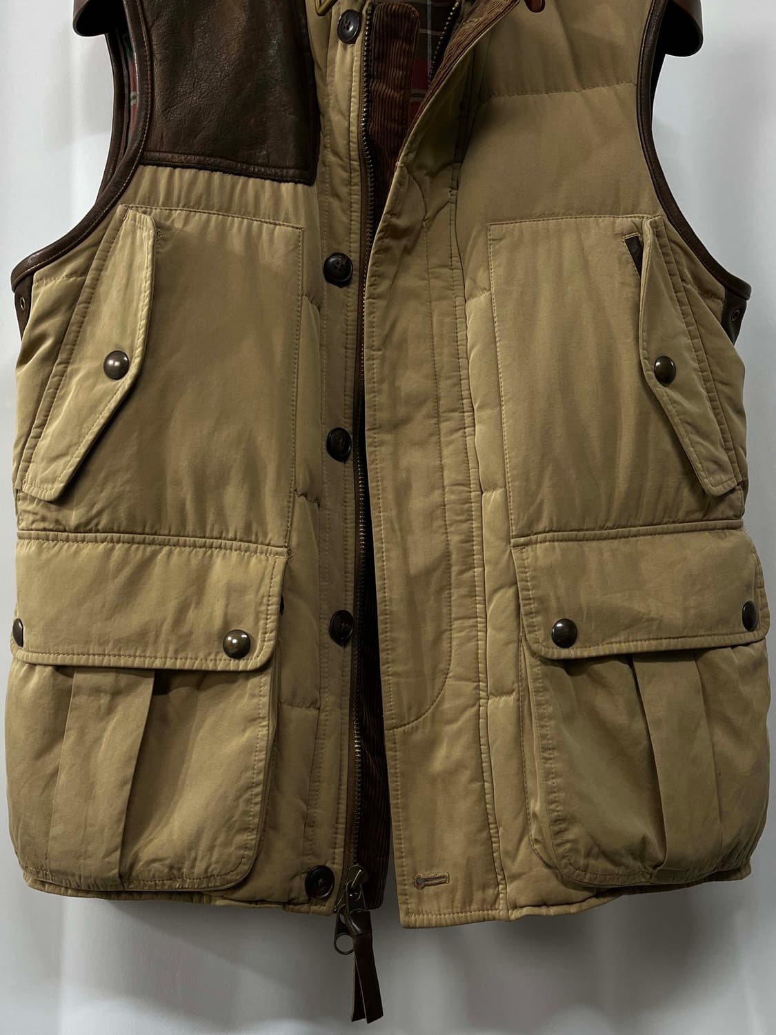 폴로 랄프로렌 카우하이드 캠튼 코듀로이 헌팅 다운베스트 자켓 상품이미지5