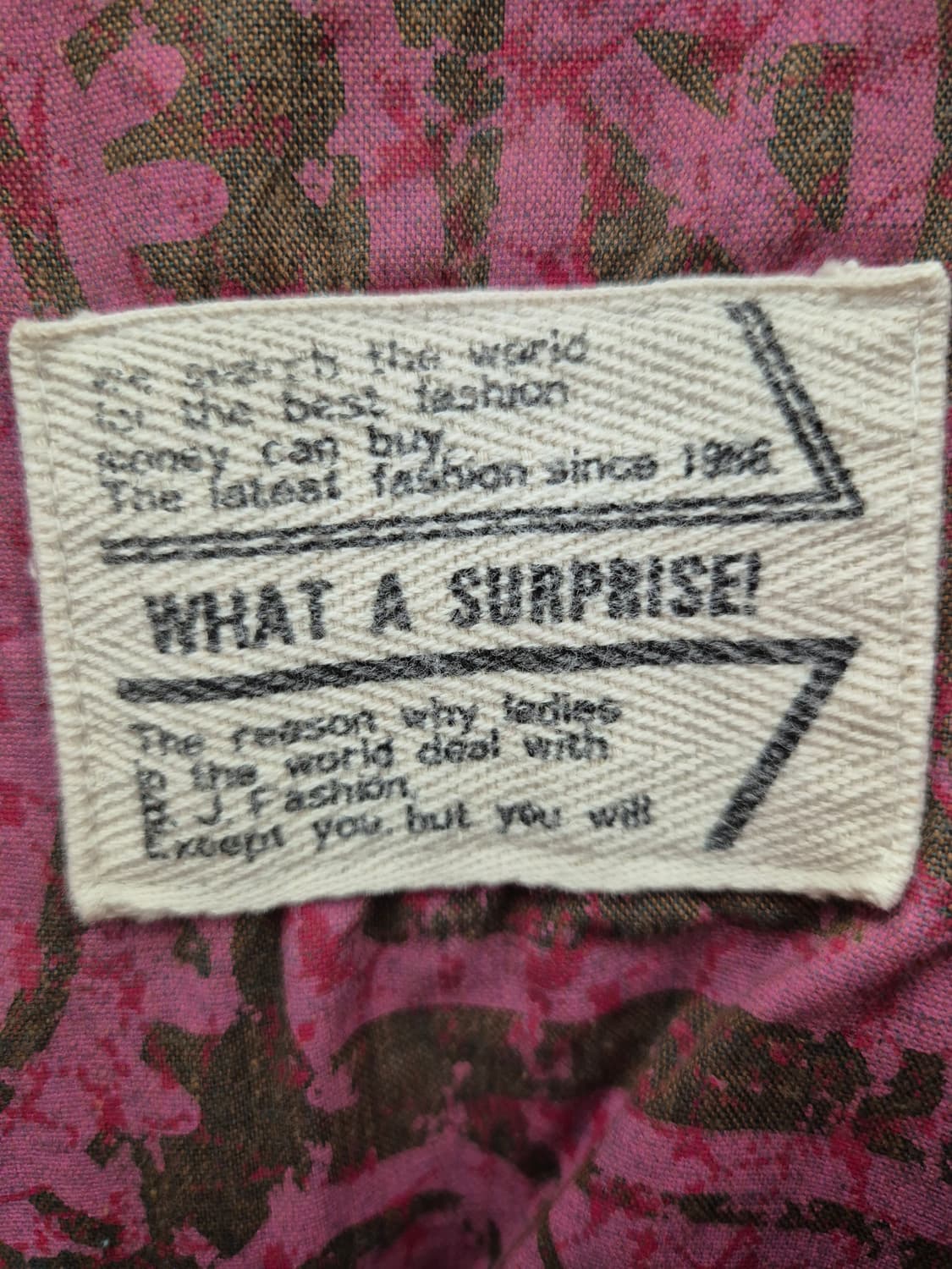 빈티지 유니크 패턴 핑크/브라운 자켓 상품이미지4