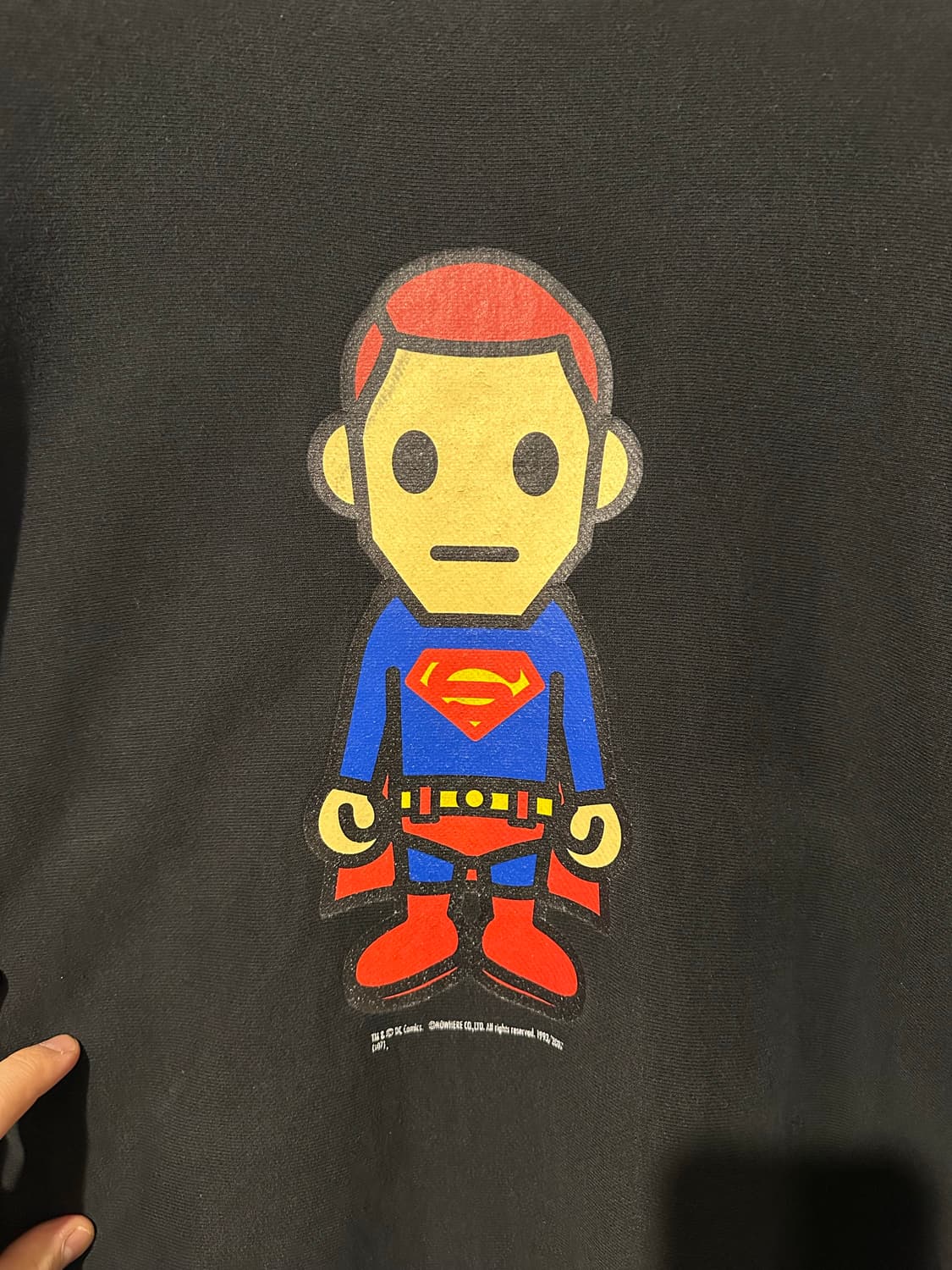 00s 베이프 X DC 슈퍼맨 스웻셔츠  상품이미지2