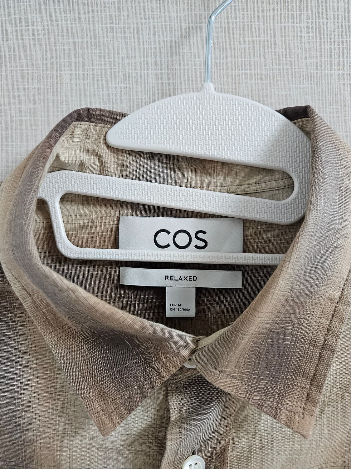 COS 코스 릴랙스드핏 체크 코튼 셔츠 M 상품이미지6