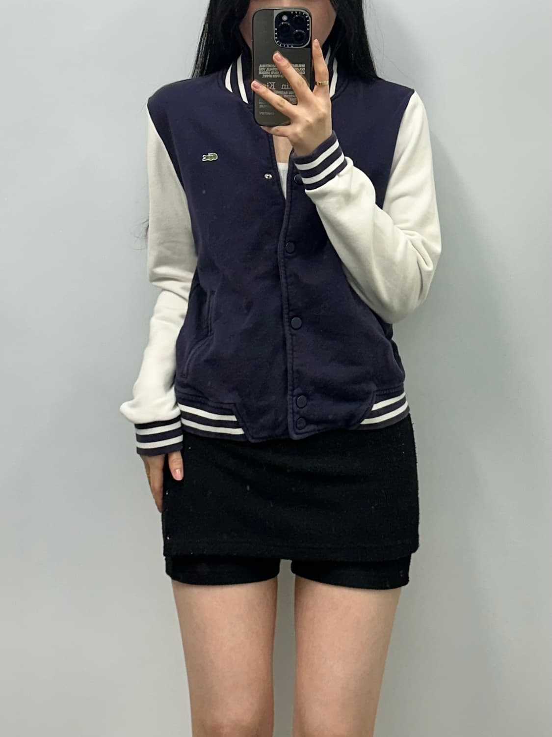 라코스테 자수로고 배색 스타디움 자켓 상품이미지1