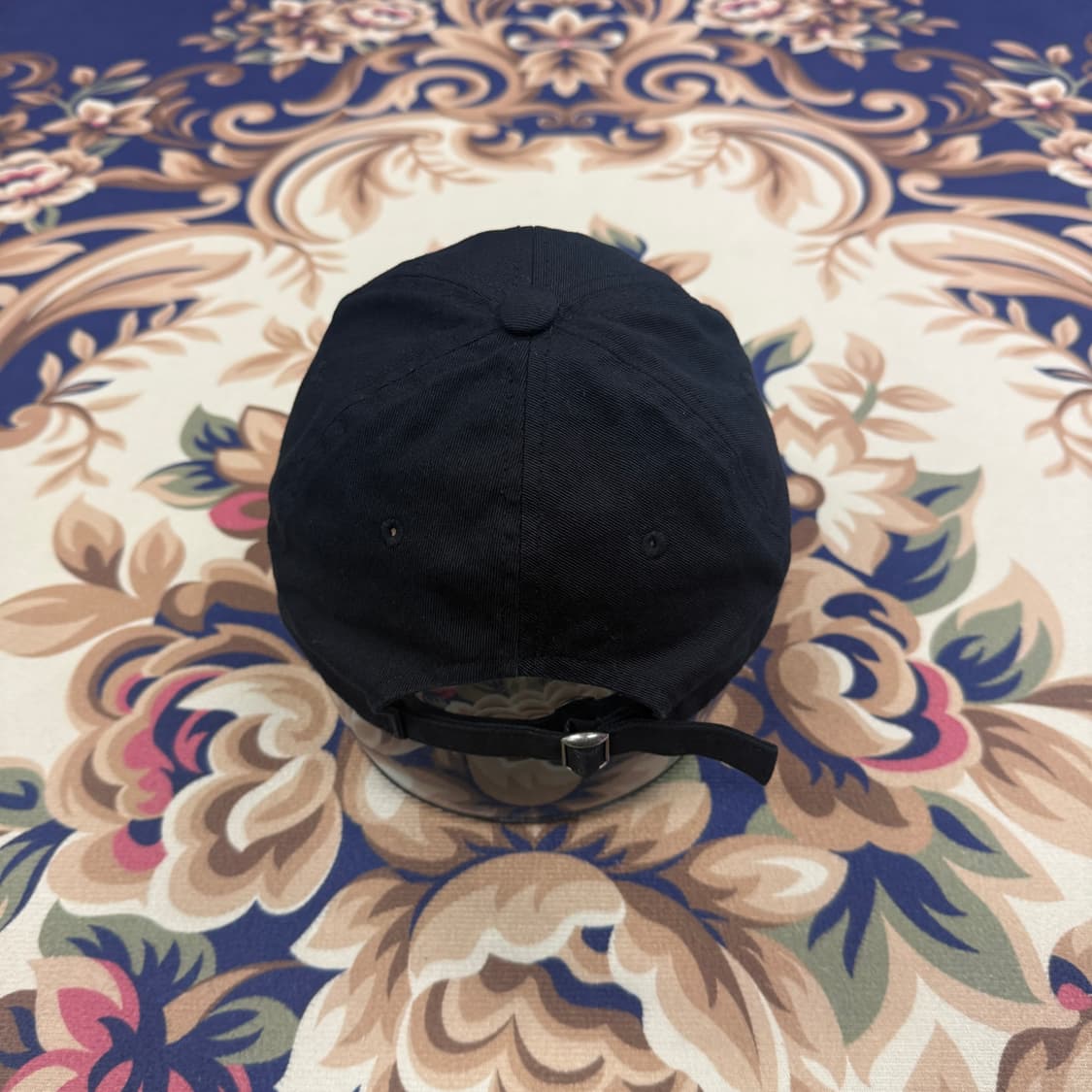 (M)우알롱 로고 볼캡(블랙,검흰) 상품이미지3