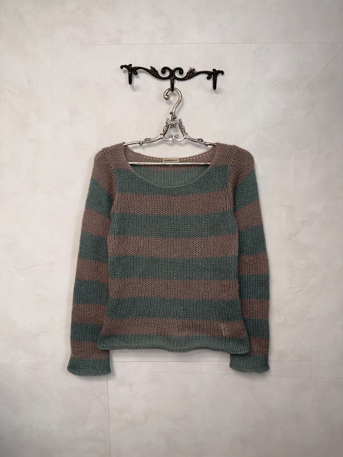Emporio Armani pink blue stripe knit 상품이미지3