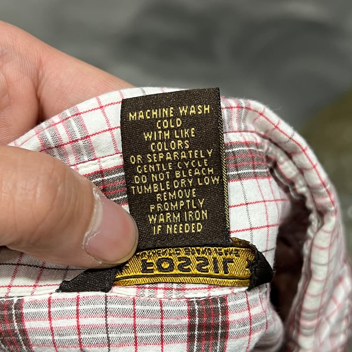  파슬 체크 자수 웨스턴 하프 셔츠 y16239 상품이미지7