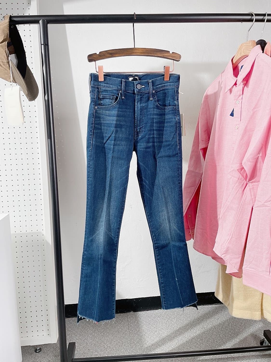 (정품/새상품) 마더 여성 진청 인사이더 크롭 데님 팬츠 상품이미지1