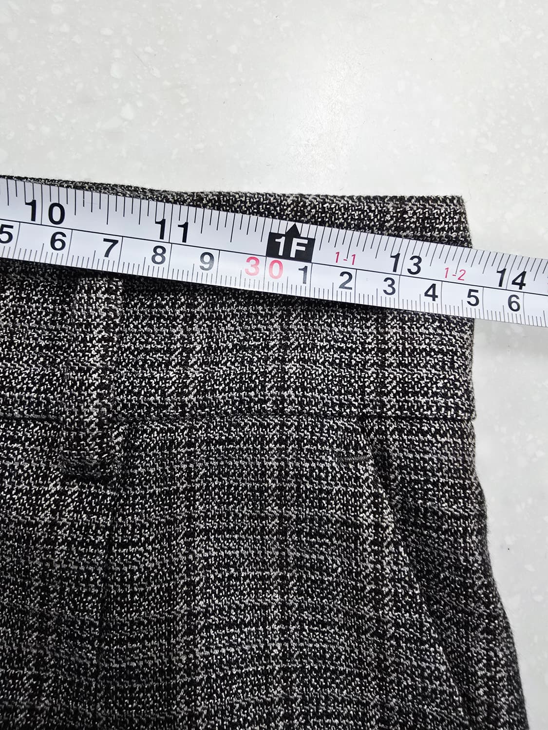 Line에디션 체크 패턴 와이드 팬츠 상품이미지8