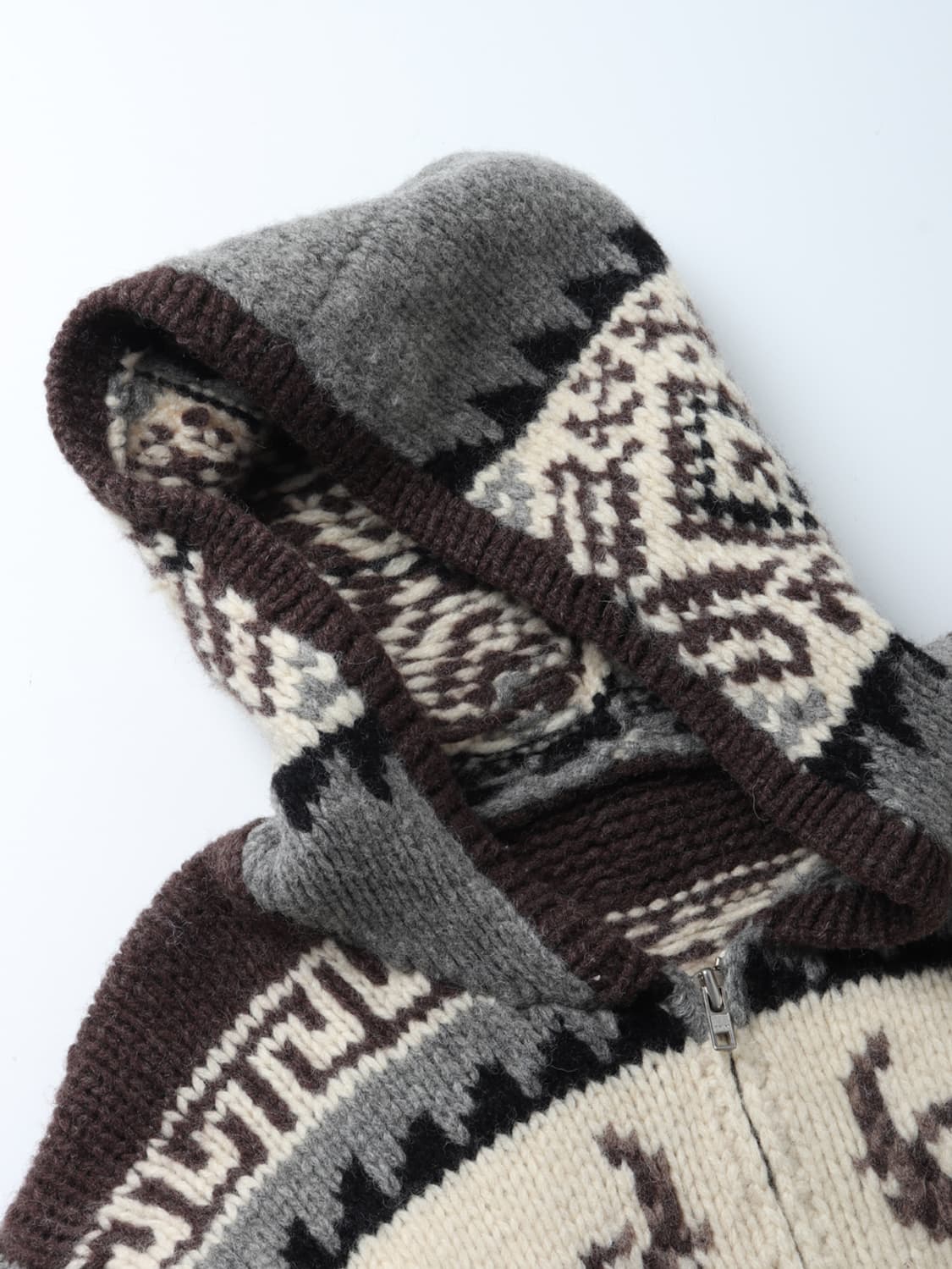 VINTAGE Hooded Cowichan Sweater 상품이미지4