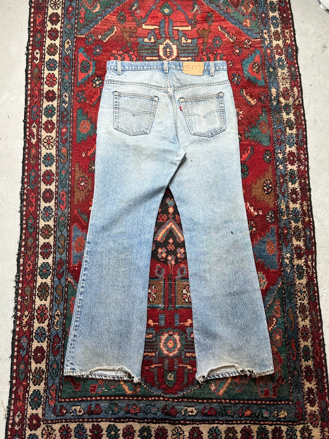 80’s USA Made 빈티지 리바이스 517 부츠컷 체인스티치 상품이미지4