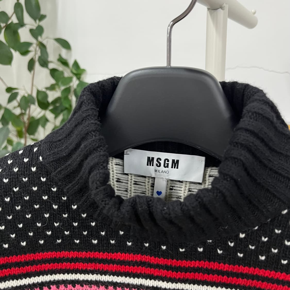 MSGM 우먼 페어아일 모헤어 니트 XS 상품이미지3
