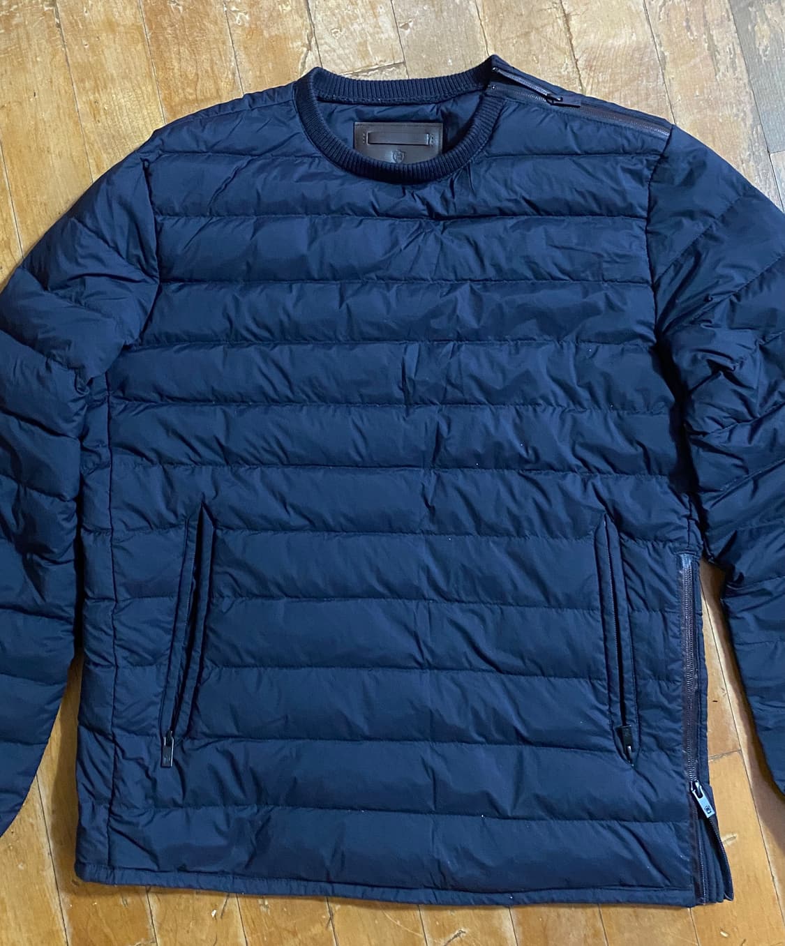 마시모두띠 다운 솜털 80% 블랙 패딩 L 상품이미지1