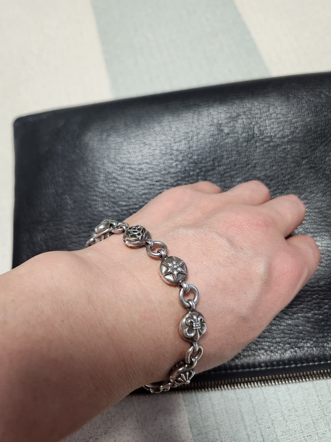 정품 크롬하츠 멀티볼 체인 팔찌 상품이미지4