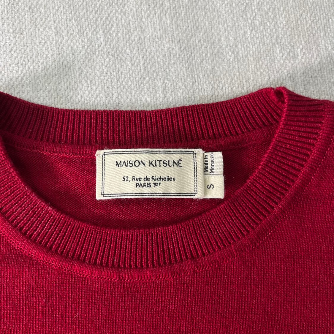 W95 메종키츠네 00s 폭스 헤드 일본판 울니트   상품이미지3