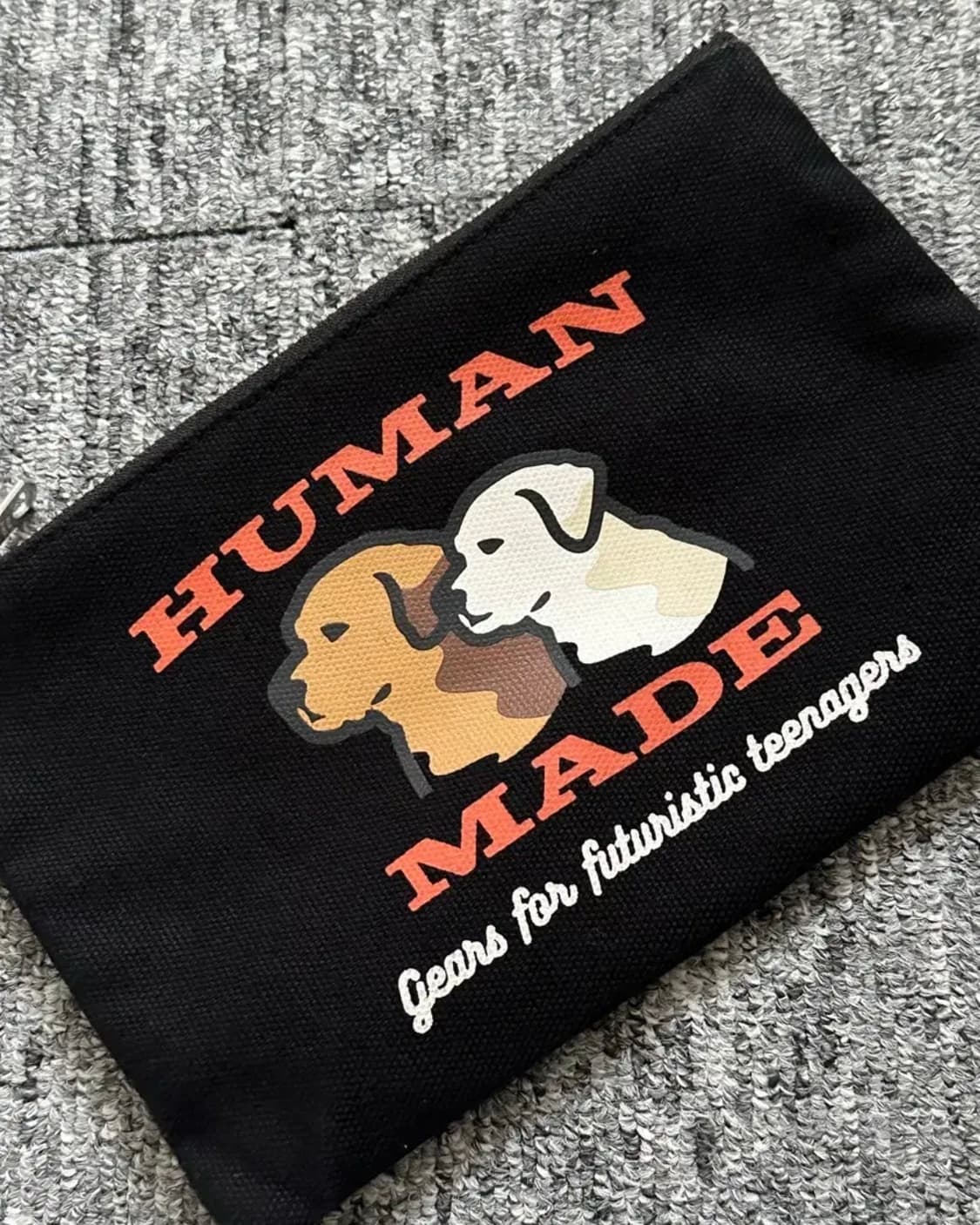 일괄판매 가격!) 휴먼메이드 뱅크 파우치 화이트 & 블랙 상품이미지7