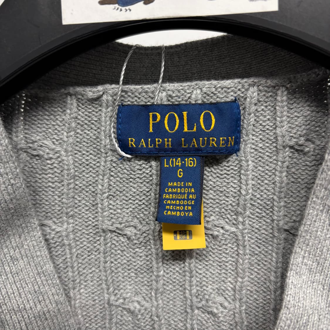 폴로 케이블 니트 가디건 2  상품이미지4