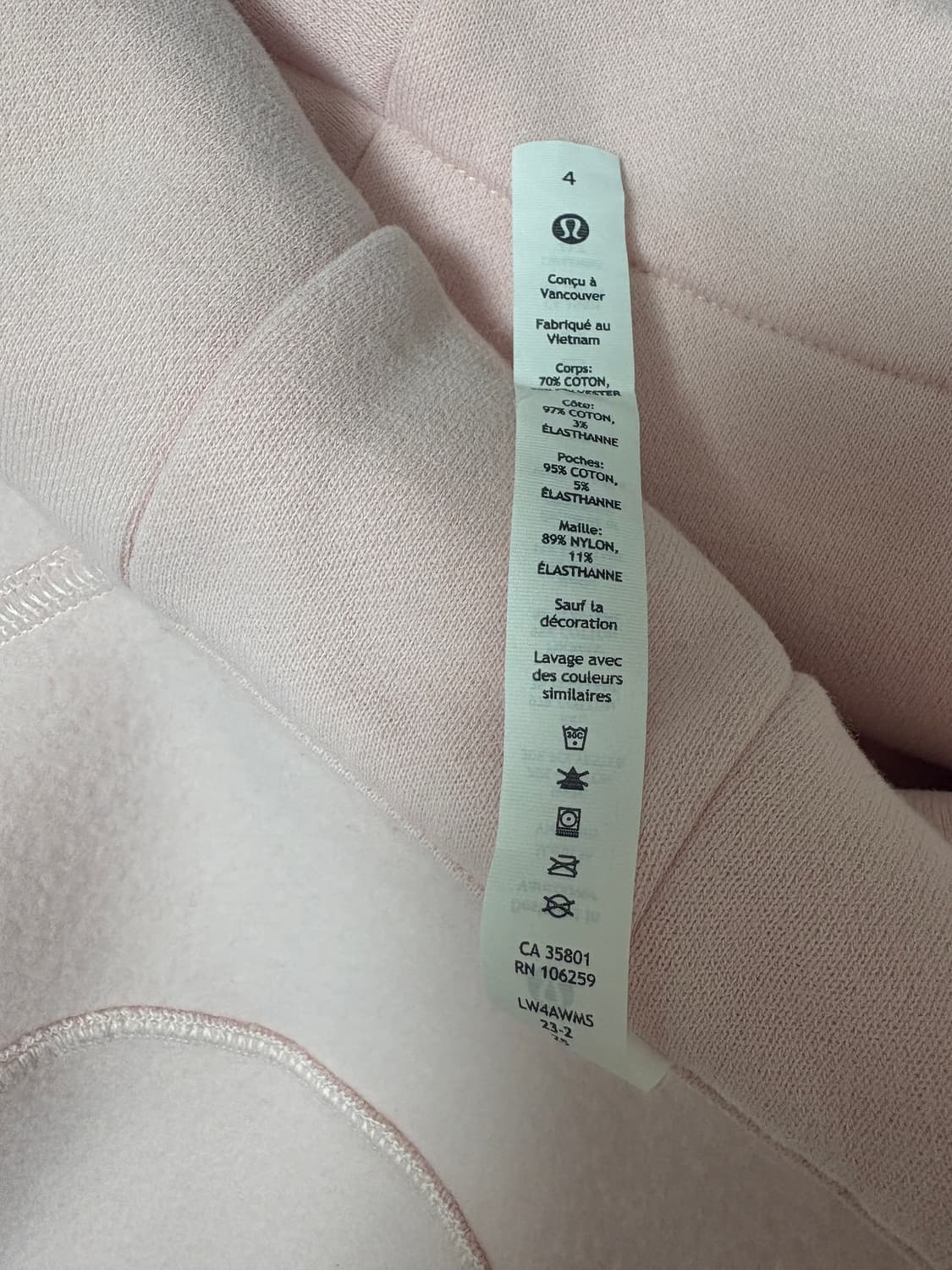 룰루레몬 스쿠바 풀집 핑크 4사이즈 상품이미지7