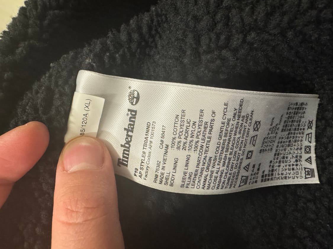 팀버렌드 timberland 양털라이닝 체크셔츠 XL 상품이미지3