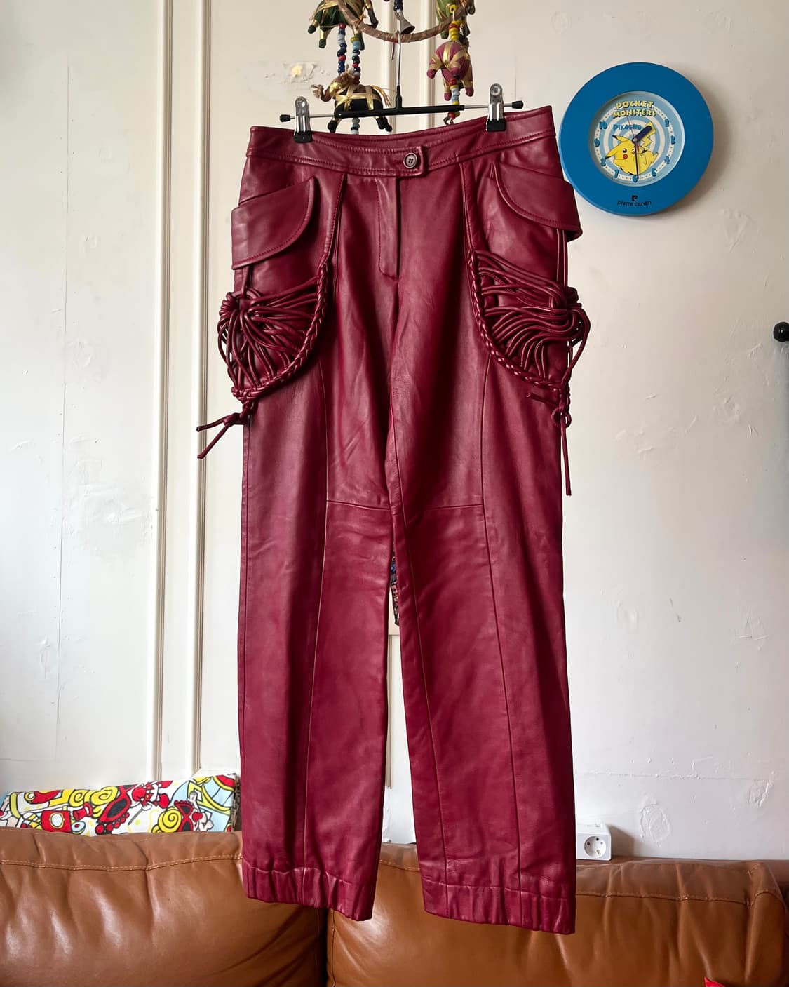Vintage Real Lambskin 3D Leather Trouser 상품이미지3