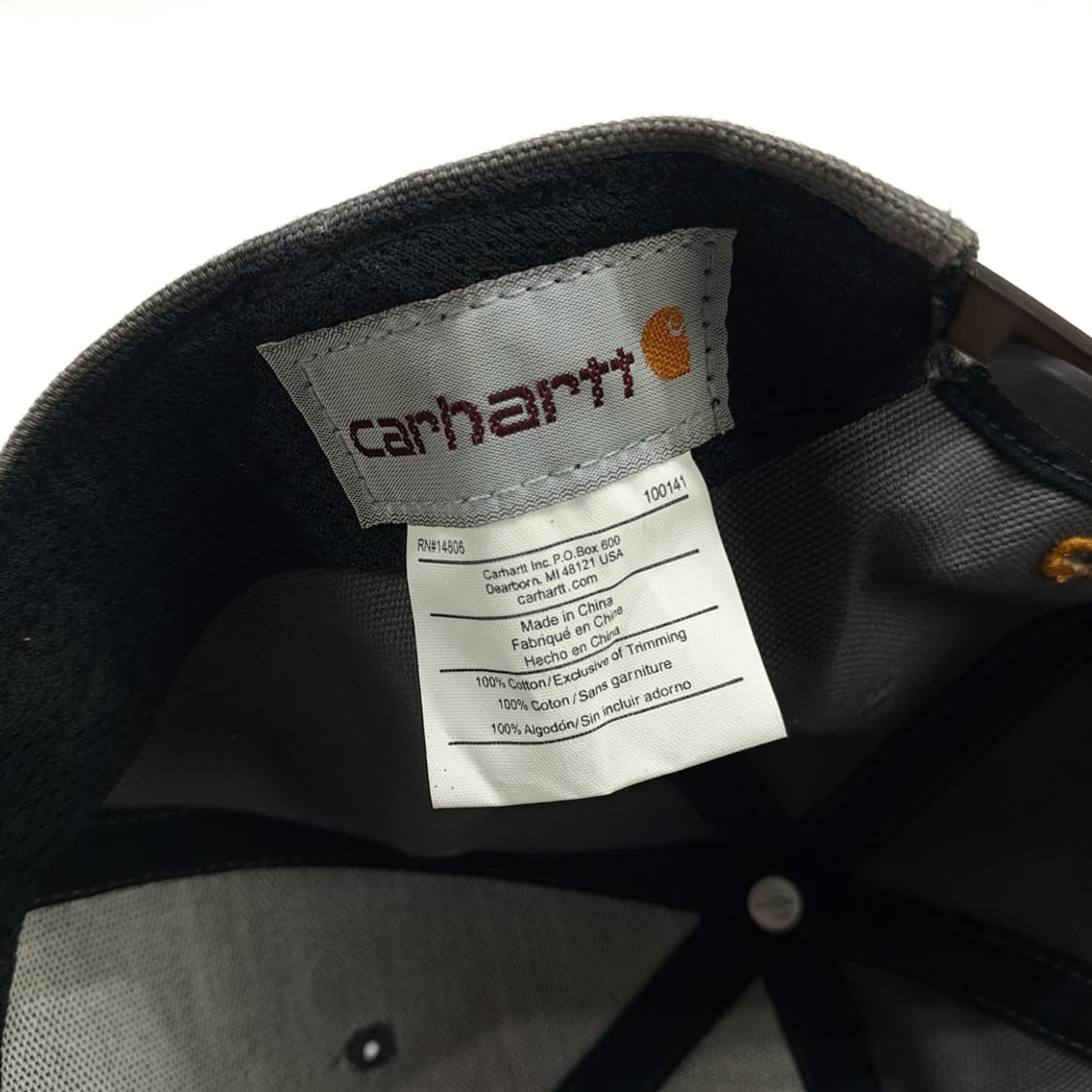 칼하트 그레이 DUCK Flat Brim 볼캡 P1293 상품이미지7