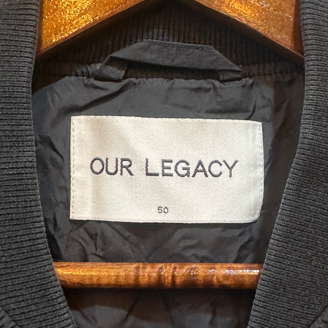 아워레가시 15ss 블랙 웨이브 패치 포켓 봄버 자켓 (50) 상품이미지8