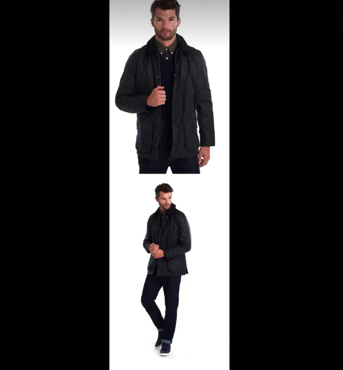 바버 (Barbour) 남성 애쉬비 (Ashby) 왁스 재킷 (L)네이비 상품이미지10