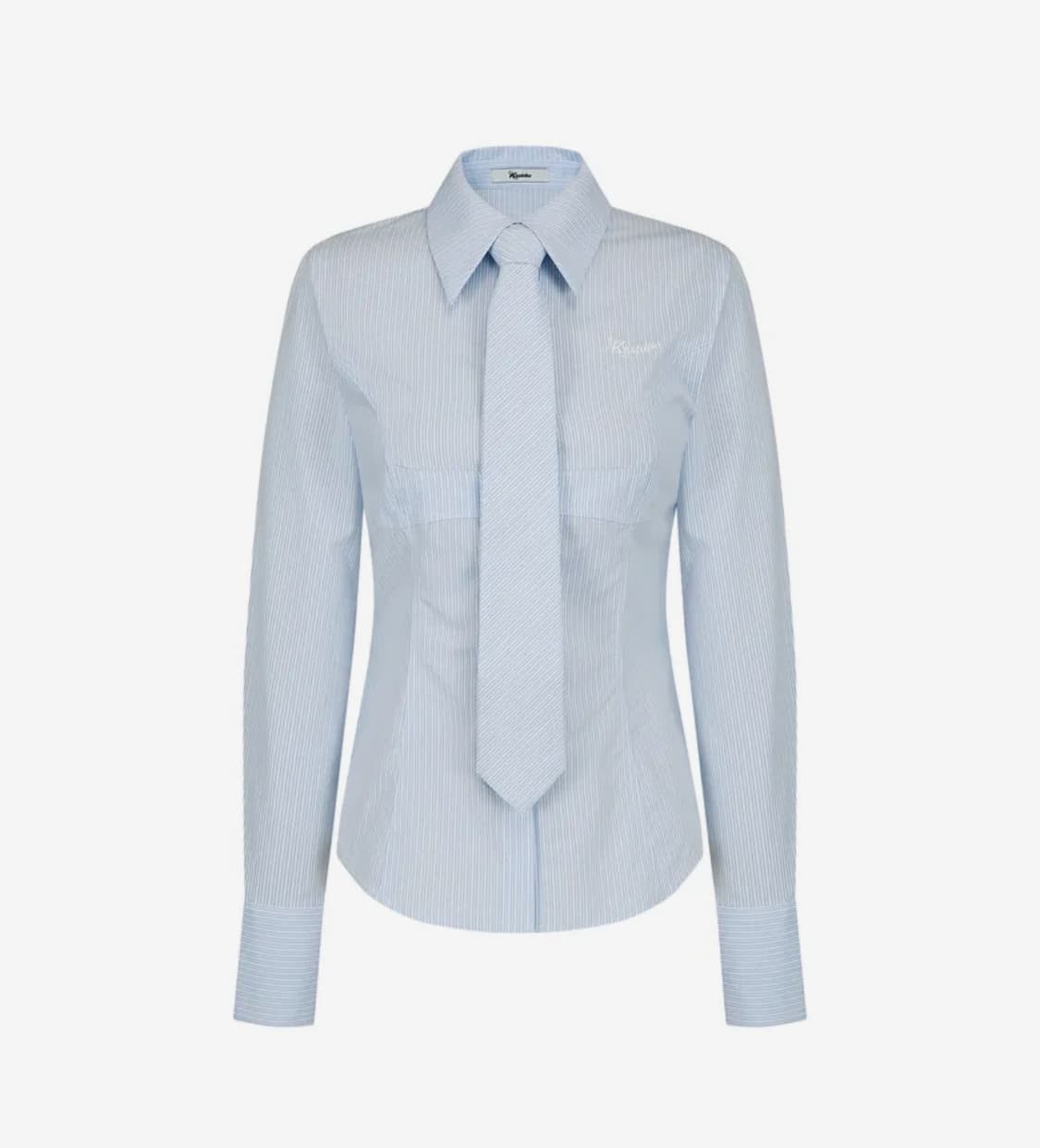 카시코 슬림 코르셋 블루 셔츠 M사이즈 (Slim Corset Shirt 상품이미지1