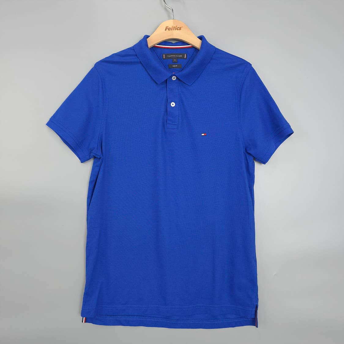 타미힐피거 슬림핏 클래식 반팔 카라티셔츠 M 상품이미지1