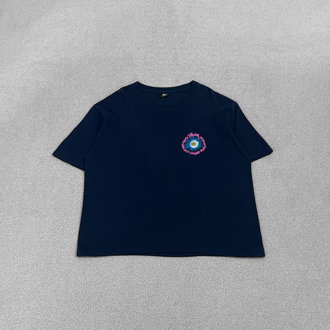 스투시 Stussy 코스모스 반팔 티셔츠 네이비 상품이미지2