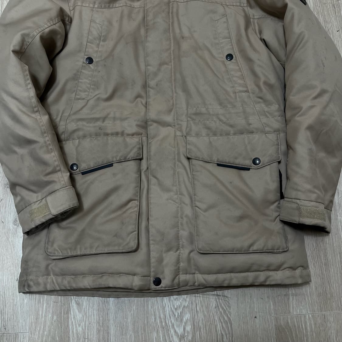 노스페이스 맥머도 시리즈 덕다운 후드 패딩 점퍼 [베이지] S/90 상품이미지3