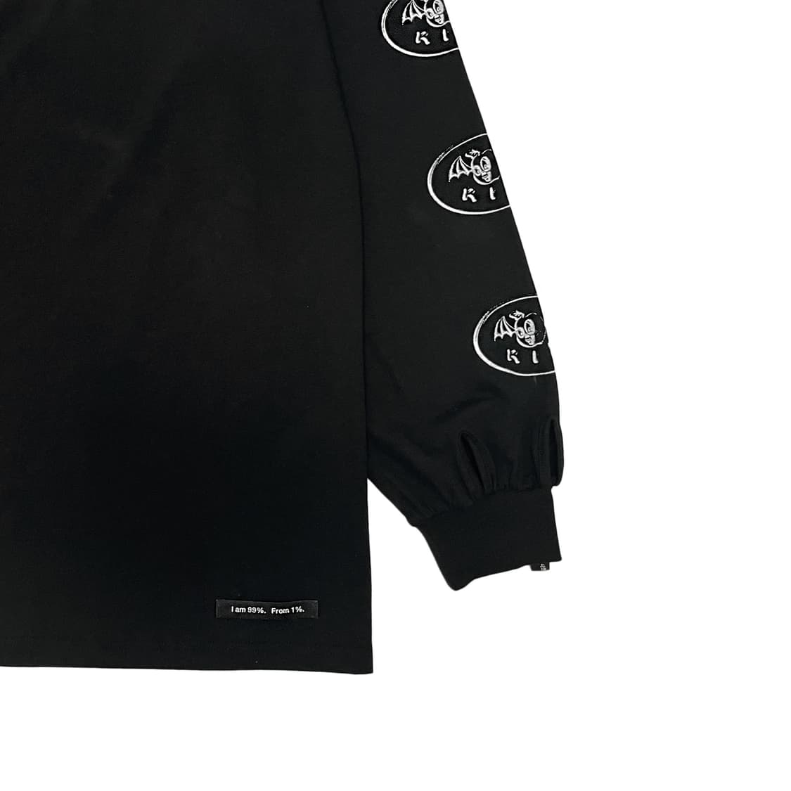 99퍼센트이즈 99%IS 바조우 REST IN PUNK 롱 슬리브 블랙 상품이미지4