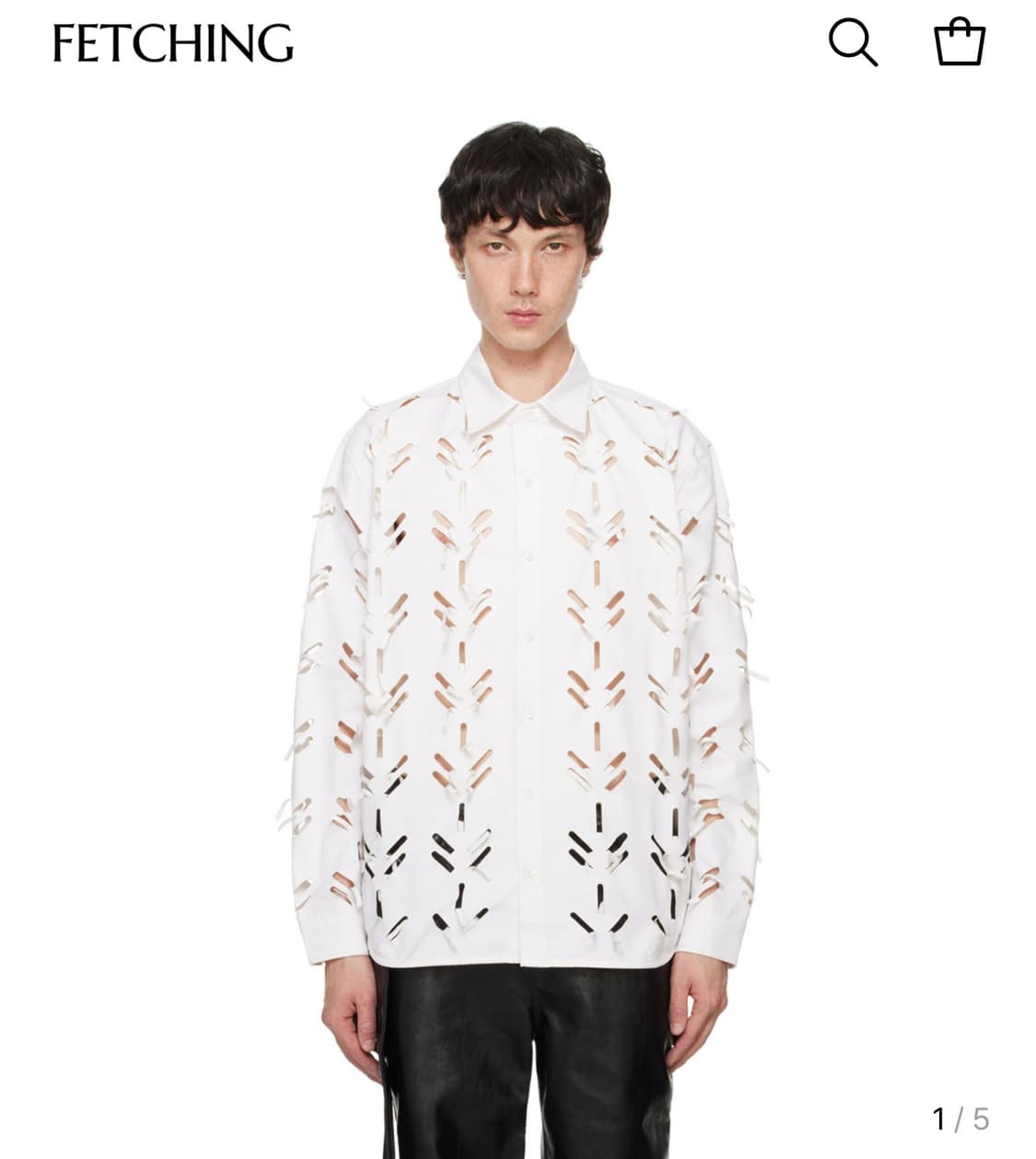 JUNTAE KIM Lazer Slashed Shirts 준태킴 셔츠 상품이미지1
