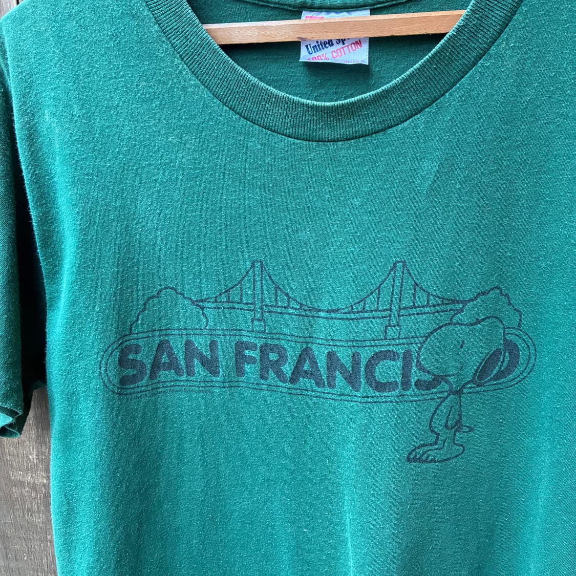 90’s Snoopy SanFrancisco Tee Made in USA 상품이미지2