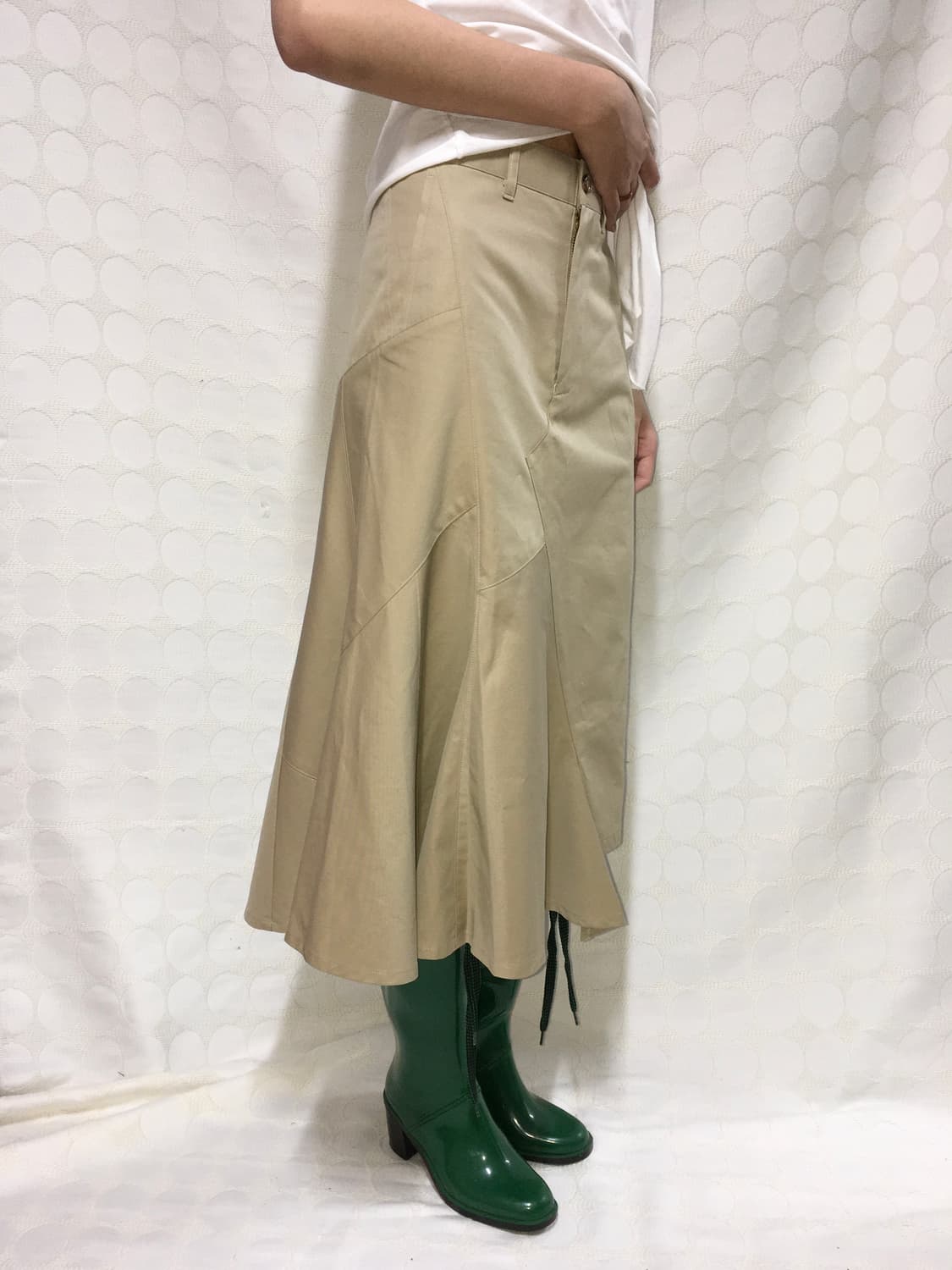 Junya watanable ad2011 면 롱 치마 상품이미지2