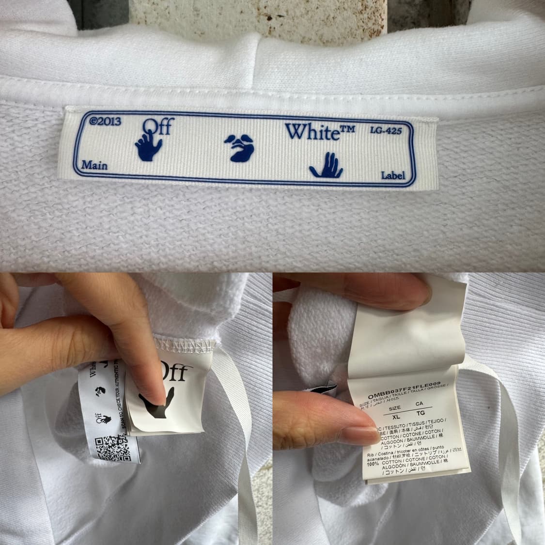 오프화이트 2013 카라바죠 후드티 상품이미지10