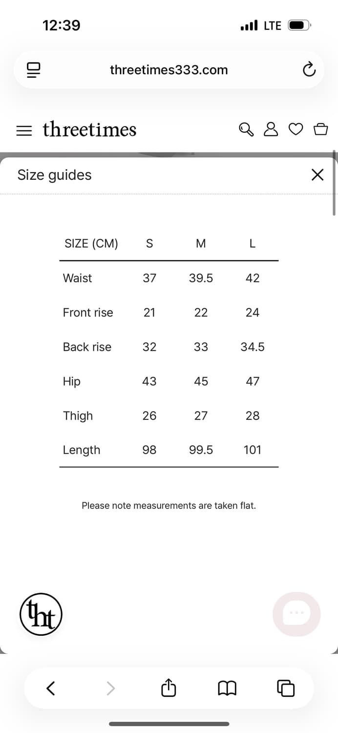 쓰리타임즈 ava 부츠컷 데님 M사이즈 미개봉 새상품 상품이미지3