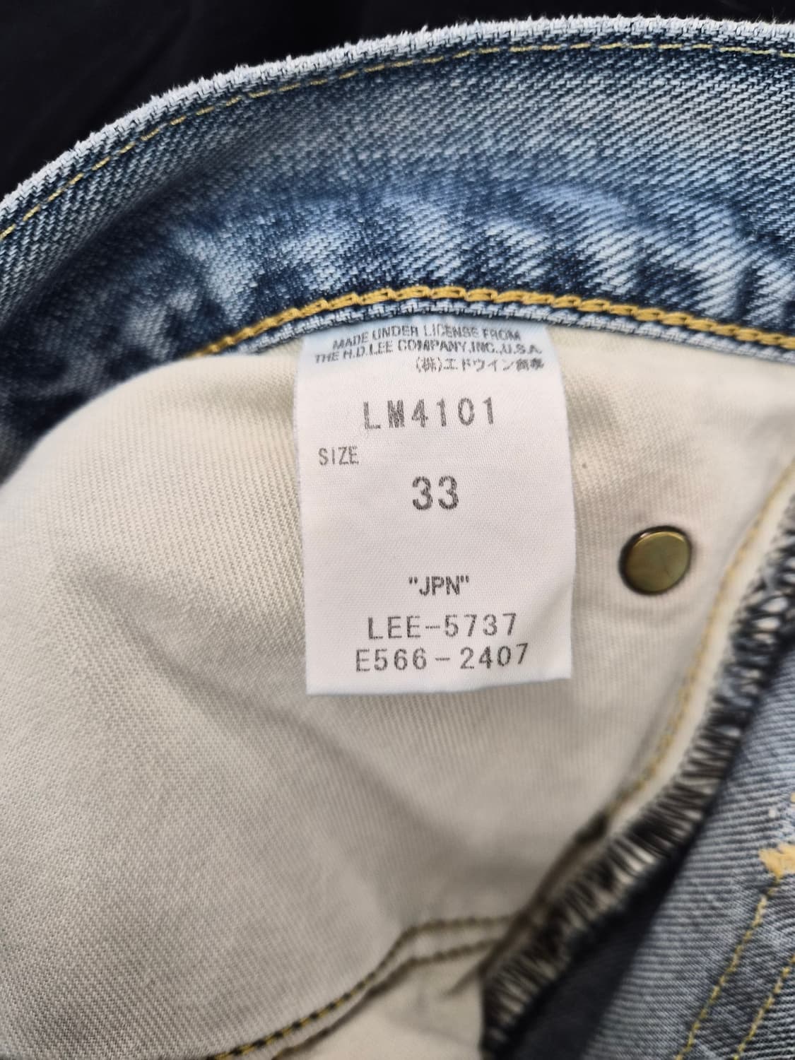 33) Lee 라이더스 JPN 워싱 데님 팝니다 상품이미지5