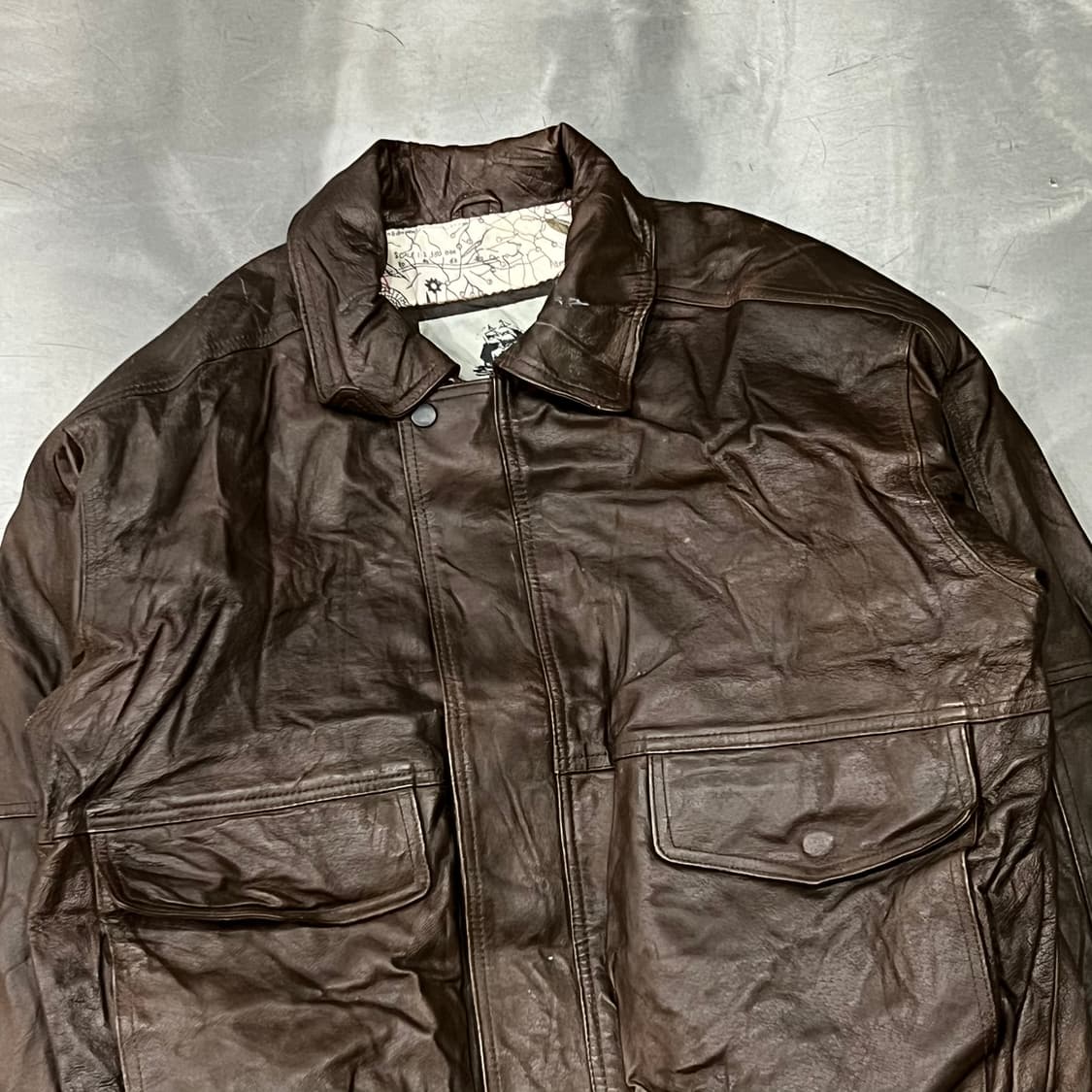  Burk's Bay 레더 봄버 자켓 y14977 상품이미지3